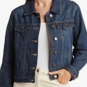 VIGOSS | Nordstrom Oversize Dark Denim Trucker Jacket